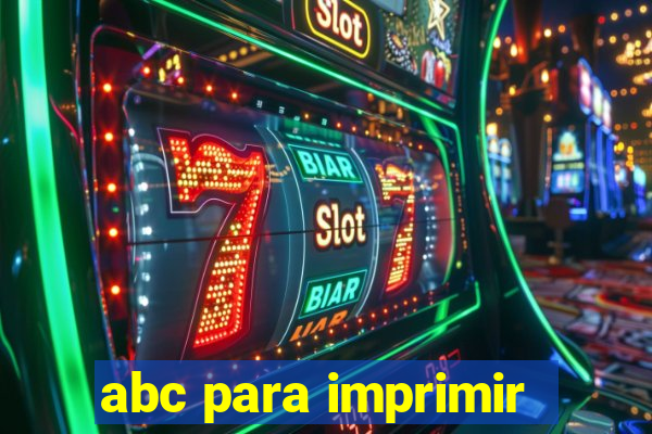 abc para imprimir